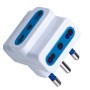 Adattatore triplo spina 16A Bianco