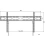 Supporto a Muro per TV LED LCD 42-80'' Ultra Slim fisso H400mm