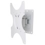 Supporto a muro per TV LED LCD 19 - 37'' inclinabile 1 snodo Bianco