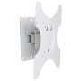 Supporto a muro per TV LED LCD 19 - 37'' inclinabile 1 snodo Bianco