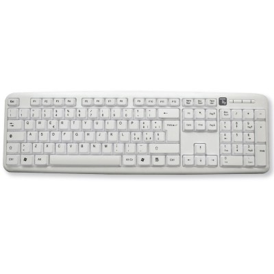 Tastiera 105 tasti USB Standard, colore Bianco