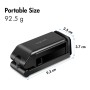 Supporto Porta Smartphone 4,76,9'' con Rotazione 360&deg Nero