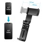 Supporto Porta Smartphone 4,76,9'' con Rotazione 360&deg Nero