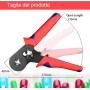 Pinza Crimpare a Cricchetto per Capicorda con 1200 Terminali 2.5-6.0 mm²