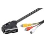 Cavo Audio video Scart RCA 2 Mt IN/Out