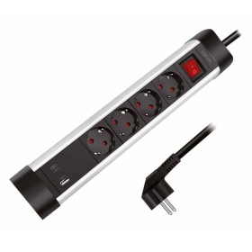 Presa Multipla a 4 vie con Presa USB-C&trade PD e USB-A QC per la Ricarica Veloce