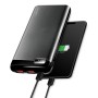 Power Bank 10000 mAh 2x USB-A 1x USB-C&trade con Display PD e QC Nero
