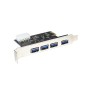 Scheda PCI Express a 4 porte USB 3.0 tipo A Femmina