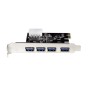 Scheda PCI Express a 4 porte USB 3.0 tipo A Femmina