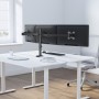Supporto da Scrivania per 3 Monitor 13-27'' con Morsetto