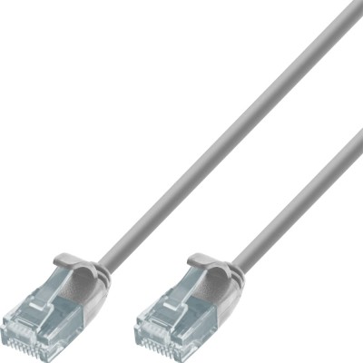 Cavo Patch di Rete Cat.6 UTP Slim 3m Grigio