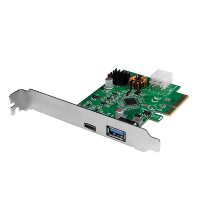 Scheda PCI Express USB 3.2 Gen2x1, 1x USB-C&trade PD 3.0 e 1x USB 3.0