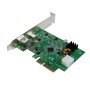 Scheda PCI Express USB 3.2 Gen2x1, 1x USB-C&trade PD 3.0 e 1x USB 3.0