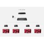Splitter HDMI 4 vie con Extender su Cavo di Rete 4K fino a 70 metri