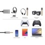 Cavo Adattatore per Cuffie con Splitter Audio Stereo AUX 20cm