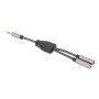 Cavo adattatore per cuffie con Splitter audio Stereo AUX 15cm