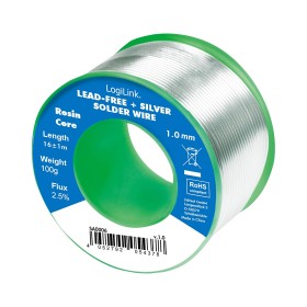 Stagno in Rotolo per Saldatura Senza Piombo Argento 0,3% &oslash 1 mm 100g