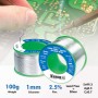 Stagno in Rotolo per Saldatura Senza Piombo Argento 0,3% &oslash 1 mm 100g