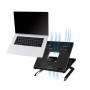Supporto per Notebook e Tablet 10-15.6'' Ergonomico Nero