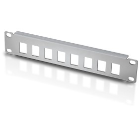 Pannello Patch 10'' 1 HE 8 posti per Frutti Keystone Grigio