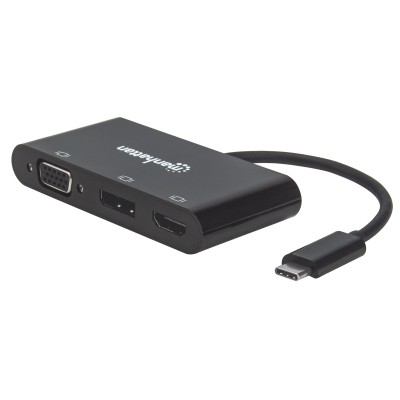 Convertitore Audio Video USB-C&trade Multiporta - Hub MST HDMI DP VGA