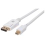 Cavo Mini DisplayPort Maschio a DisplayPort Maschio 4K 60Hz 2m Bianco