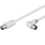 Cavo Antenna TV M/F 1,5 mt  angolato 90&deg