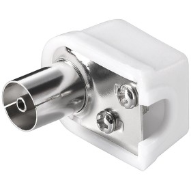 Connettore Cavo Antenna TV  Femmina Angolato 9.5 mm