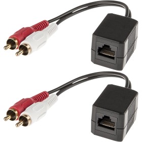 Convertitore Extender Audio RJ45 Cat.5 2xRCA