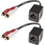 Convertitore Extender Audio RJ45 Cat.5 2xRCA