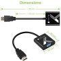 Cavo Convertitore Adattatore da HDMI&trade a VGA 1920x1200 a 60Hz