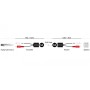Convertitore Extender Audio RJ45 Cat.5 2xRCA