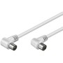 Cavo Antenna TV M/F 1,5 mt  angolato 90&deg