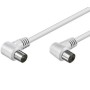 Cavo Antenna TV M/F 10 mt  angolato 90&deg