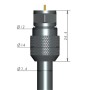 Confezione 10 Adattatori F per Cavi Diametro 7,2/7,4mm