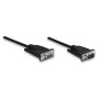 Cavo prolunga monitor SVGA standard M/F 1,8 mt NERO
