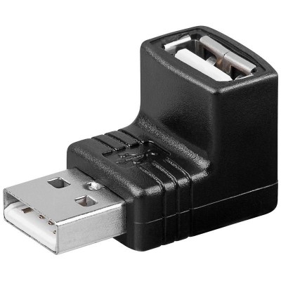 Adattatore USB A maschio/A femmina 90&deg