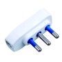 Spina ribassata 2P+T 16A Bianco