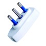 Spina ribassata 2P+T 16A Bianco