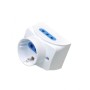 Presa da muro con 2 prese Italiane 2P+T e 1 Schuko 16A