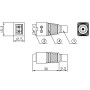 Adattatore Connettore DC 2.5x5.5 mm Femmina Terminal Block 2 pin