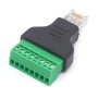 Adattatore Connettore RJ45 Maschio Terminal Block 8 pin