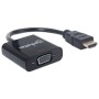 Cavo Convertitore HDMI a VGA con MicroUsb 30cm Nero