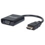Cavo Convertitore HDMI a VGA con MicroUsb 30cm Nero