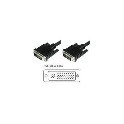 Cavo Monitor DVI Analogico digitale  M/M Dual Link 1,8 mt (DVI-I)