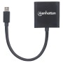 Convertitore Attivo MiniDP M a DVI F 15cm 4K Nero