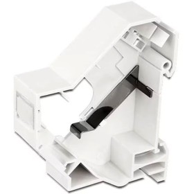 Adattatore su barra DIN per modulo RJ45 Keystone Schermato