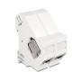 Adattatore su barra DIN per modulo RJ45 Keystone Schermato