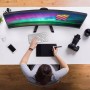 Supporto da Scrivania per Monitor Gaming LCD 17-32'' Nero