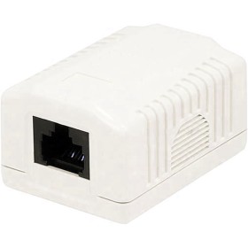 Presa a Muro con 1 Frutto RJ45 Cat.6 UTP Beige